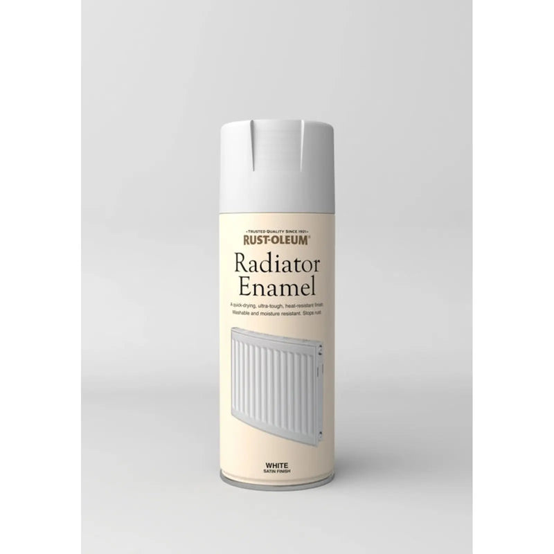 Rustoleum Radiator Enamel Aerosol 400ml White Satin