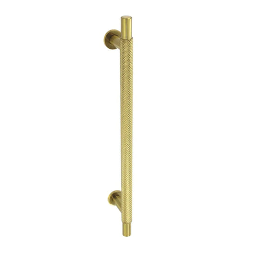Smiths Architectural Cross Knurled Handle 192mm Satin Brass