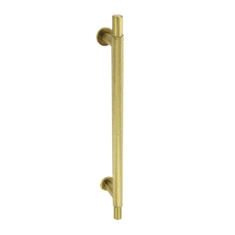 Smiths Architectural Cross Knurled Handle 192mm Satin Brass