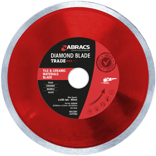 Abracs Tile & Ceramic Diamond Blade 230mm x 7mm