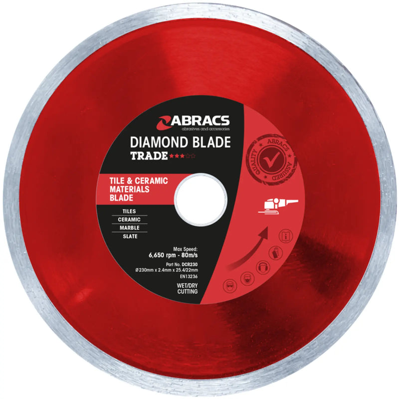 Abracs Tile & Ceramic Diamond Blade 230mm x 7mm