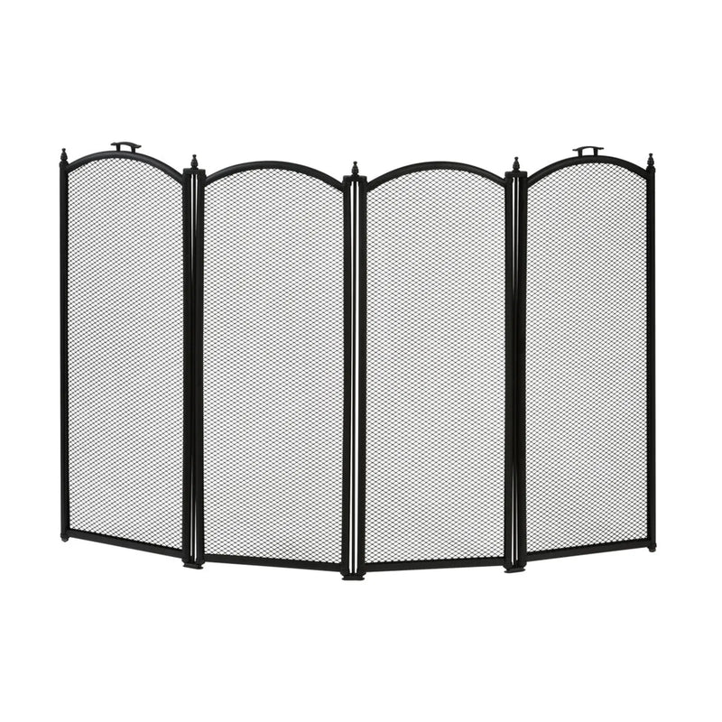 Stax Hearth & Home Folding Fire Guard Black 4 Sections