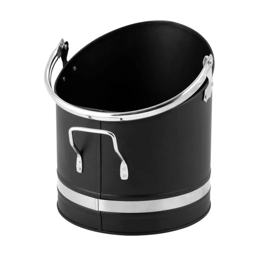 Stax Hearth & Home Metal Coal Hod With Chrome Handles
