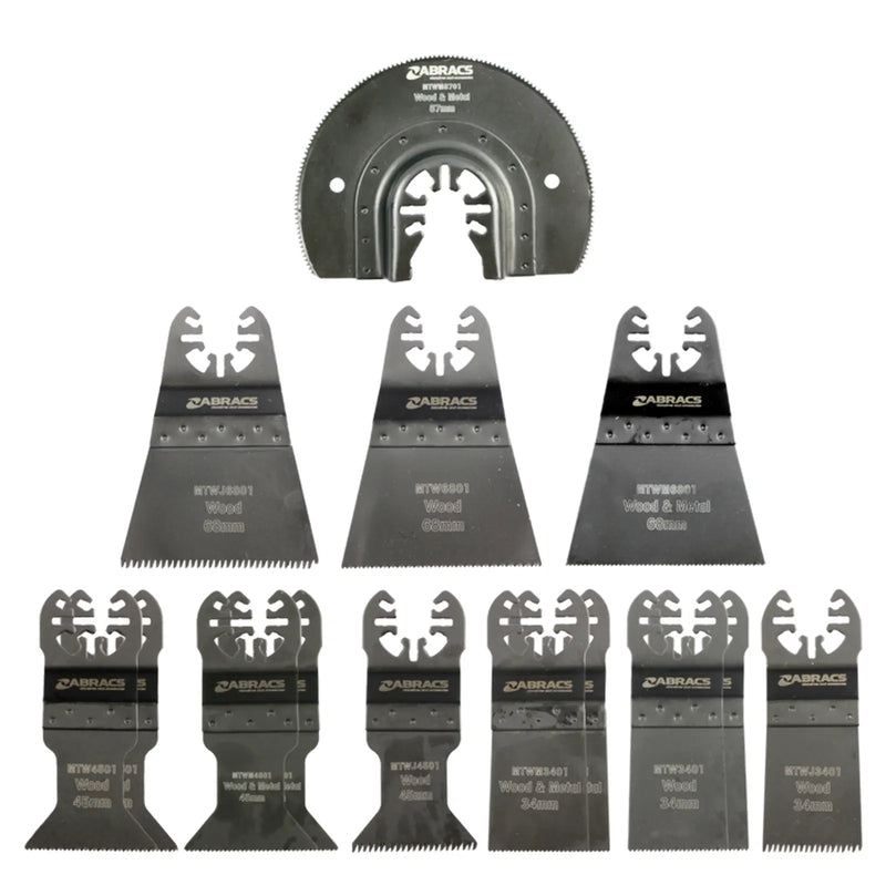 Abracs Multi Tool Set Blade Mixed Set 15 Piece