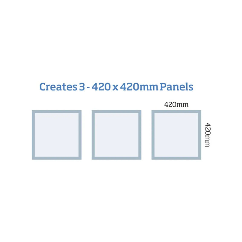 Cheshire Mouldings Wall Kit Ready Primed 420 x 420mm 3 Panel