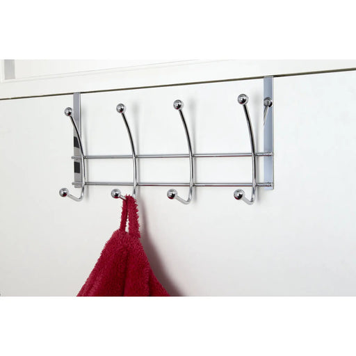 Croydex Hook Over Hooks Chrome Ball Set 4