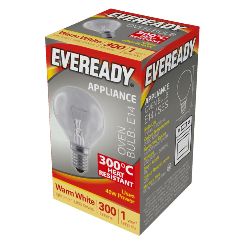 Eveready Oven Lamp Pack 10 40W SES