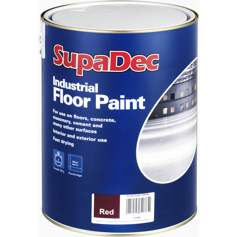 SupaDec Industrial Floor Paint 5L Tile Red