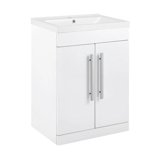 SP Avalon 2 Door Gloss White Basin Unit 600mm