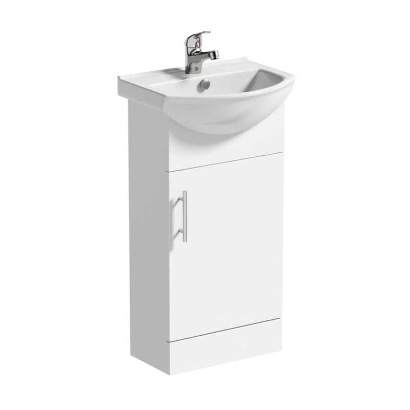 SP Rydal White Single Door Unit 400mm