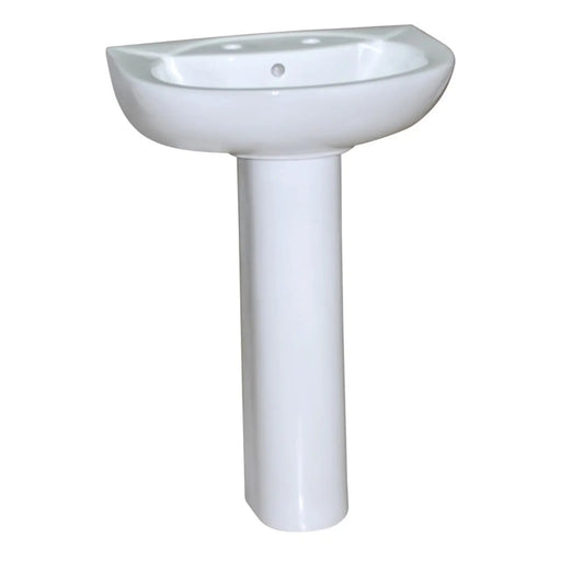 SupaPlumb Basin & Pedestal In A Box 2 Tap Hole