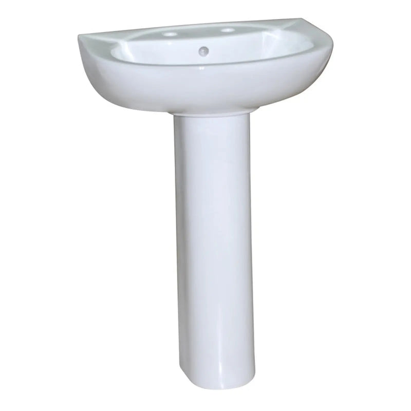 SupaPlumb Basin & Pedestal In A Box 2 Tap Hole
