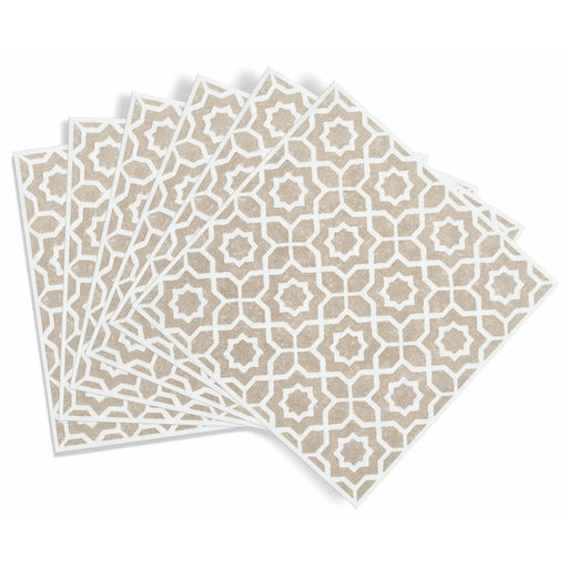 Stax d-c-fix® Self Adhesive Wall Tile Lina Beige 15cm x 15cm / Pack Of 6