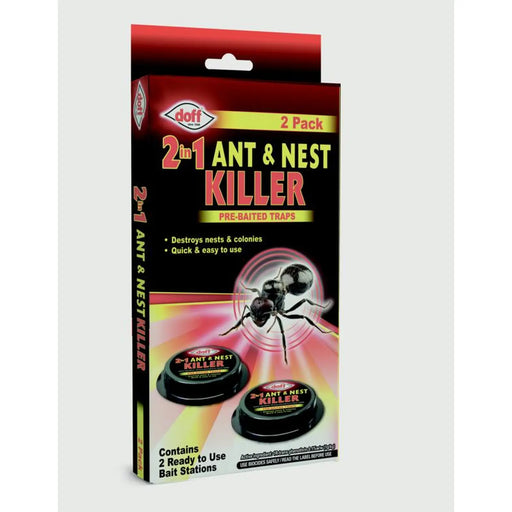 Doff 2 In 1 Ant & Nest Killer Bait Stations Pack 2