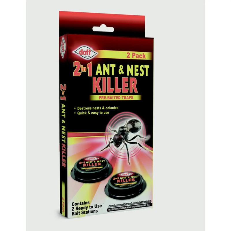 Doff 2 In 1 Ant & Nest Killer Bait Stations Pack 2