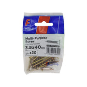 ForgePack Multi-Purpose Screw 20 per Pk ZYP 3.5x40mm (S)