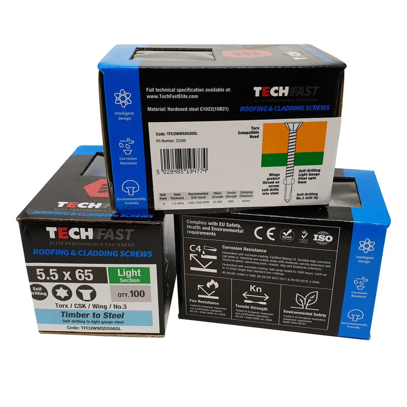 TechFast CSK/Wing/No.3 Per 200 (1000 hours) 4.8x38mm