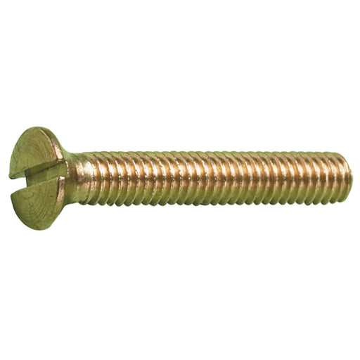 MetalMate Screw Brass M5x30 Slot Csk Hd DIN963 Bx 200