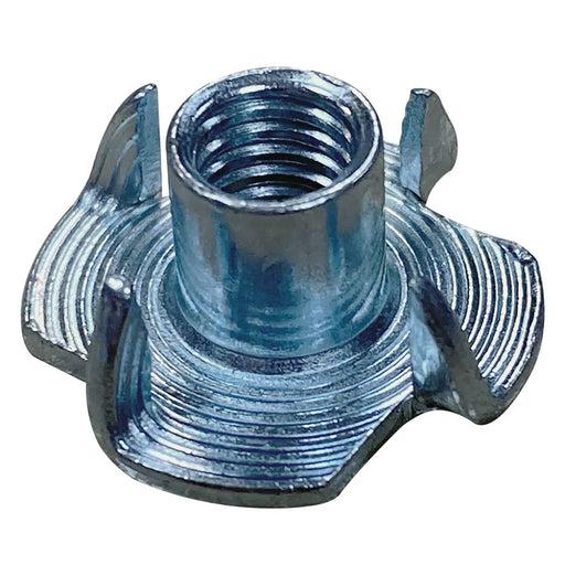MetalMate Tee Nut BZP M5 Four Prongs 8.0mm Bx 5000