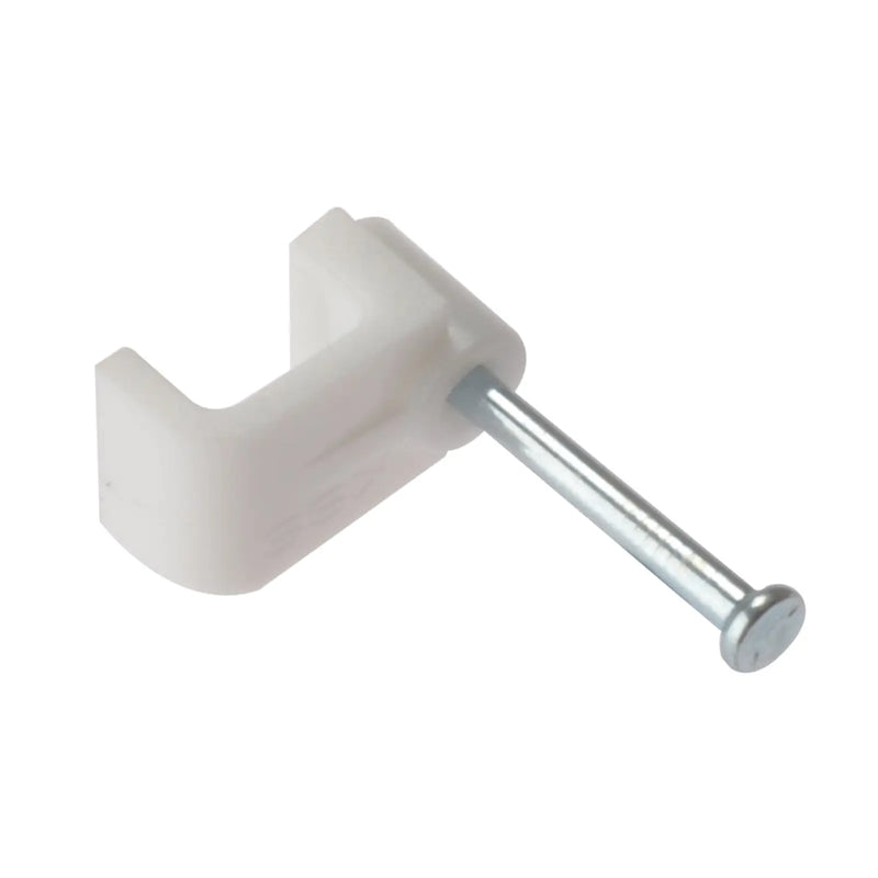 Flat Cable Clip BellWire Bx 100 White