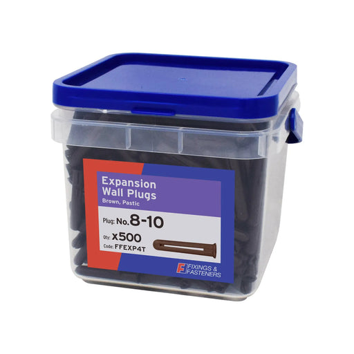 Expansion Wall Plug Brown 8-10 Tub 500