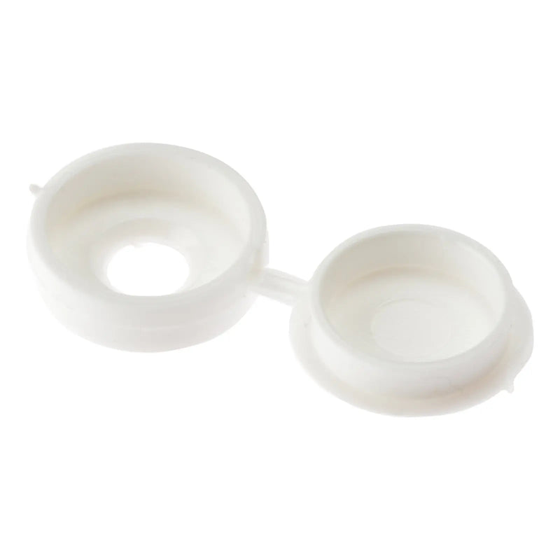 ForgePack Hinged Cover Cap 20 per Pk No.6-8's White (S)