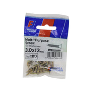 ForgePack Multi-Purpose Screw 80 per Pk ZYP 3.0x13mm (S)