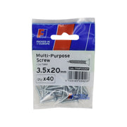ForgePack Multi-Purpose Screw 40 per Pk ZP 3.5x20mm (S)