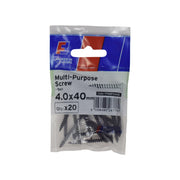 ForgePack Multi-Purpose Screw 10 per Pk Black 5.0x30mm (S)