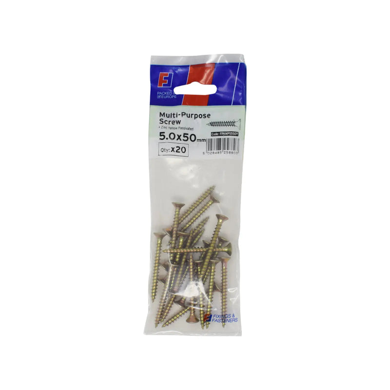 ForgePack Multi-Purpose Screw 20 per Pk ZYP 5.0x50mm (L)