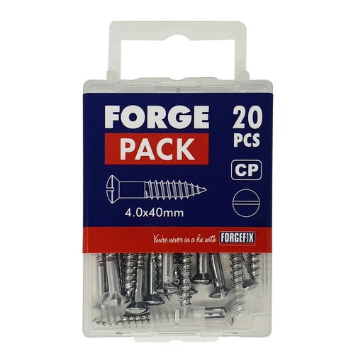 ForgePack Multi Purpose Screw 30 per Pk R/Hd CP 4.0x30mm