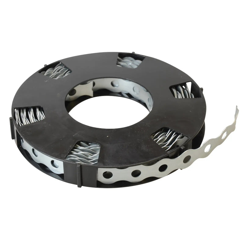 Perf.Banding Galv 12mmx0.7x10M Per Roll Wavey Type