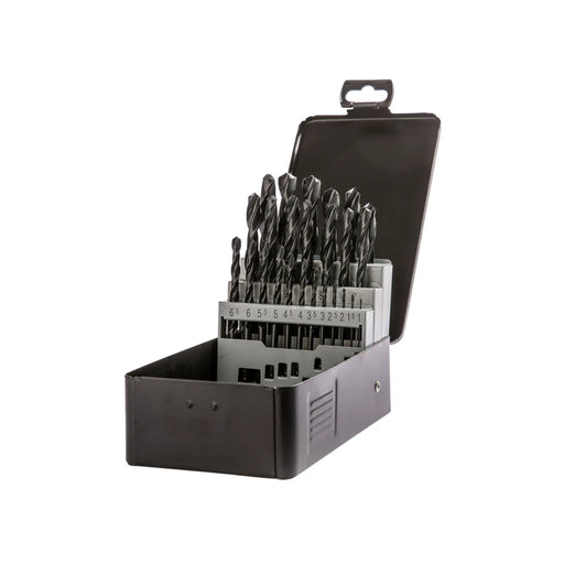 HSS-R Drill Set Metal DIN338 Each Roll Forged 25-piece