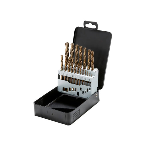 HSS-Co Drill Set Metal DIN338 Each Cobalt 5% 19-piece