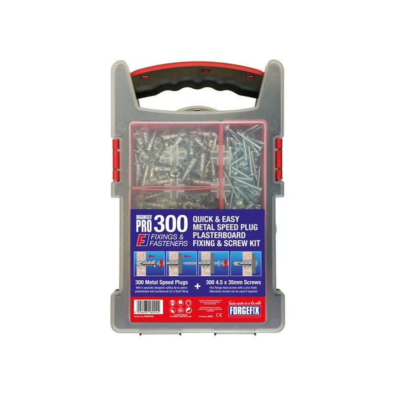 O/Pro Speedplug P/board Fixing 300 ZP screws + 300 Zinc Plugs