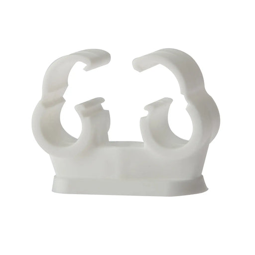 Pipe Clip Double Cliplock 22mm Bx 50 P104