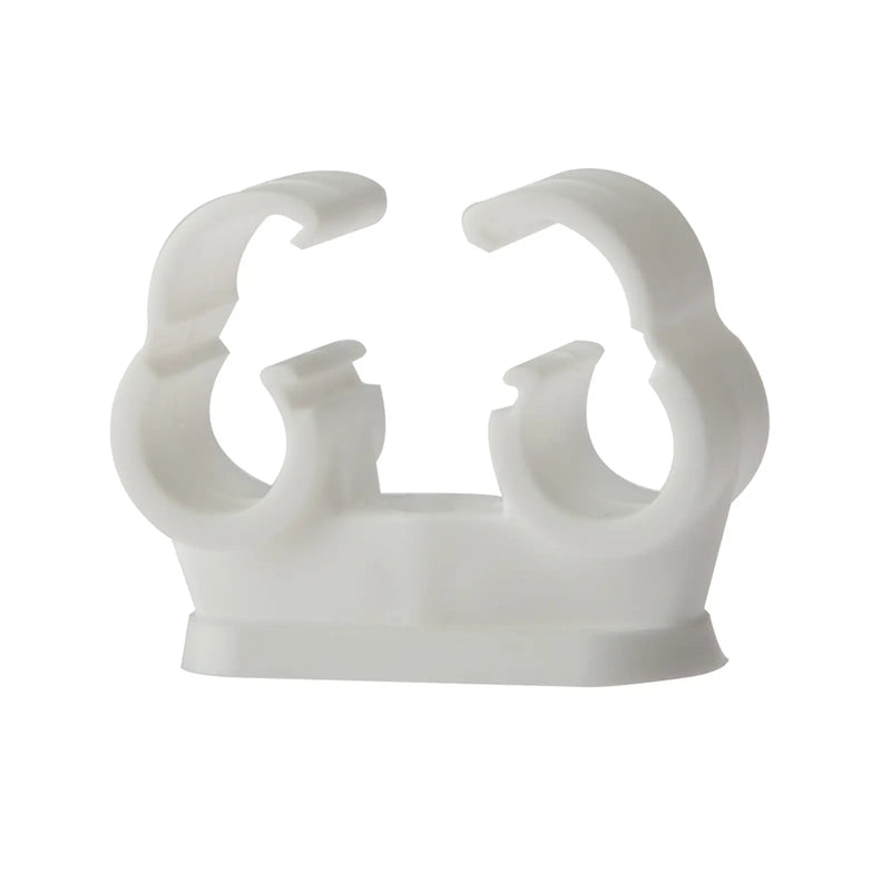 Pipe Clip Double Cliplock 22mm Bx 50 P104