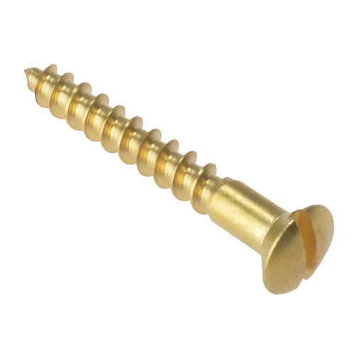 Screw Slot Rais.Hd Brass 5/8x6 Bx 200