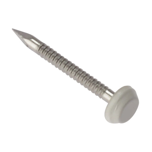 Cladding Pins White A4 SS 30mm Bx 250