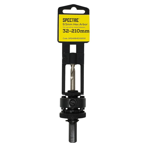 Spectre Holesaw Arbor SS A2 32-210mm Hex Shank Each