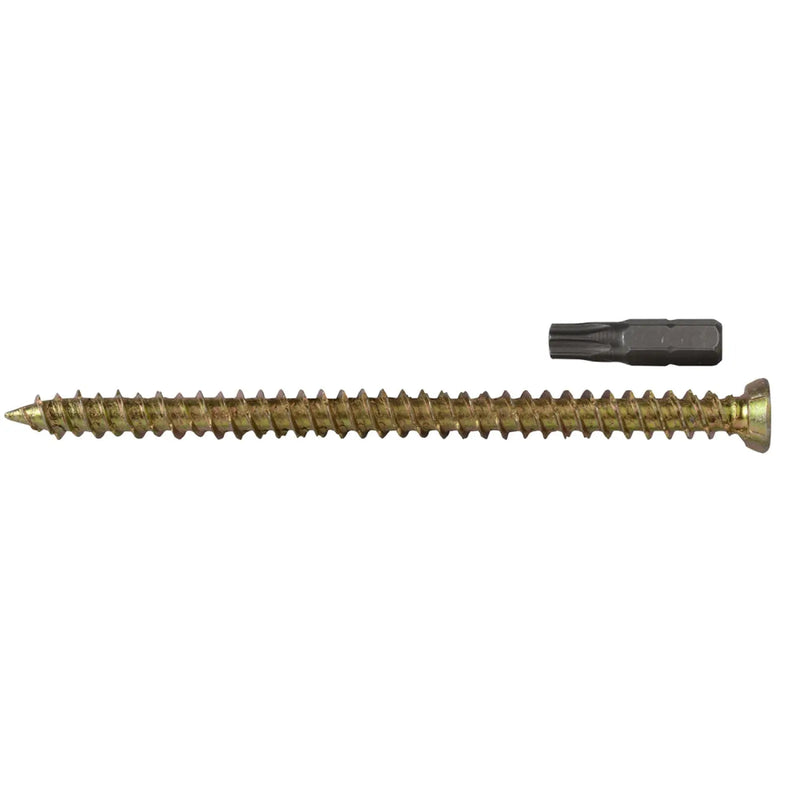 Concrete Frame Screw 7.5x122mm Bx 100 ZYP