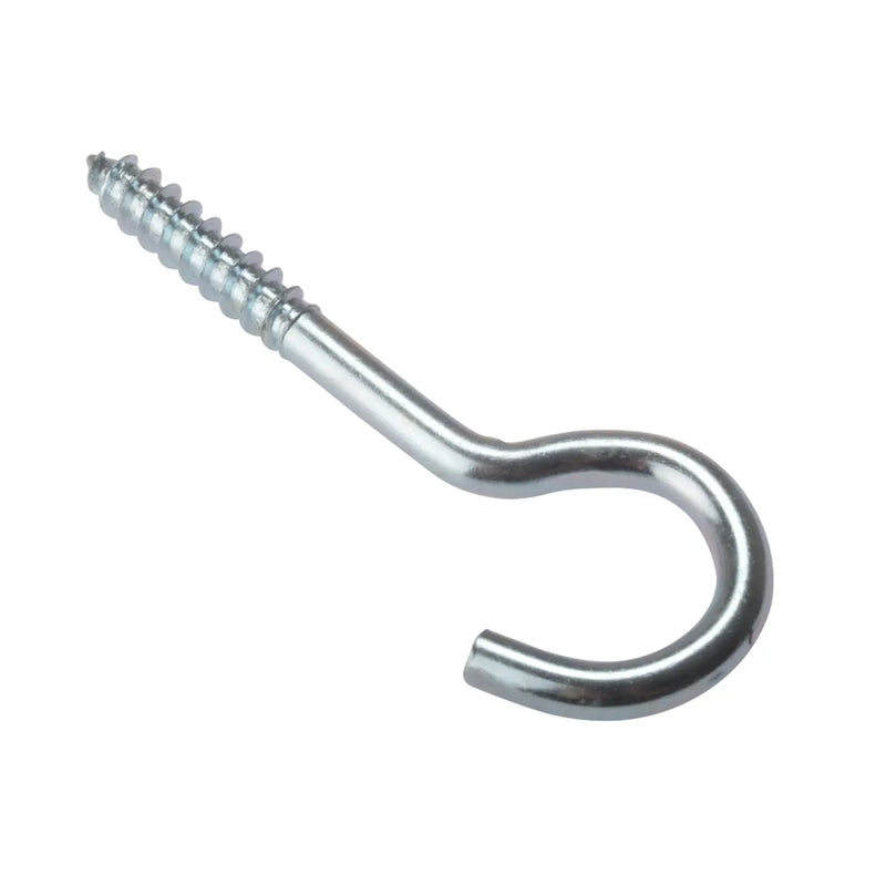 Screw Hook ZP 80x12 10 Per Bag (D26)