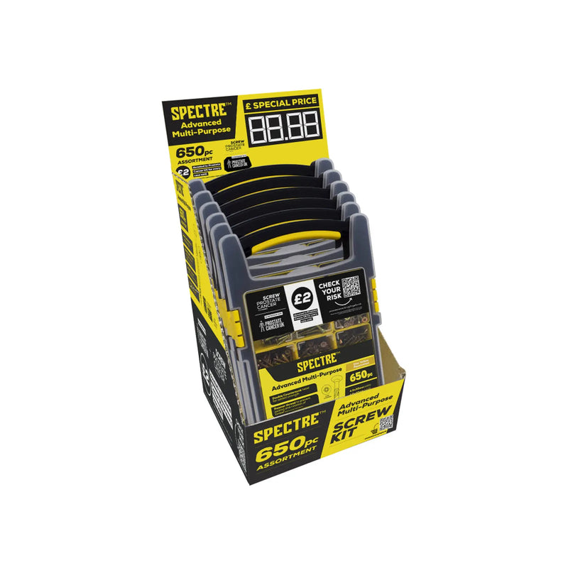Screw ProstateCancer Screw Kit Spectre Screws 650pc kit