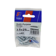 ForgePack Multi-Purpose Screw 40 per Pk ZP 3.5x25mm (S)