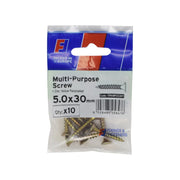 ForgePack Multi-Purpose Screw 10 per Pk ZYP 5.0x30mm (S)