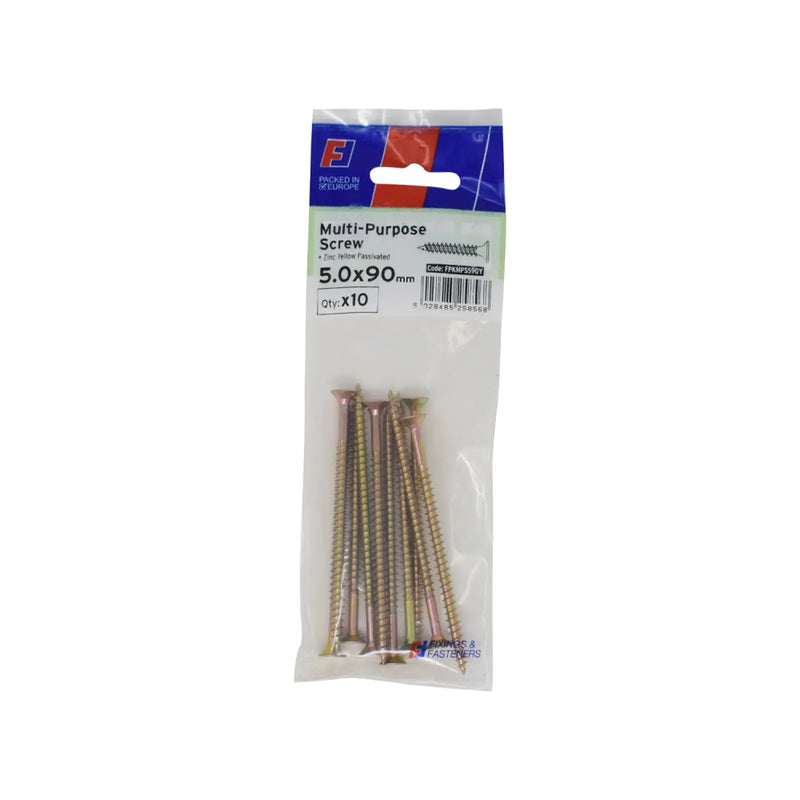 ForgePack Multi-Purpose Screw 10 per Pk ZYP 5.0x90mm (L)
