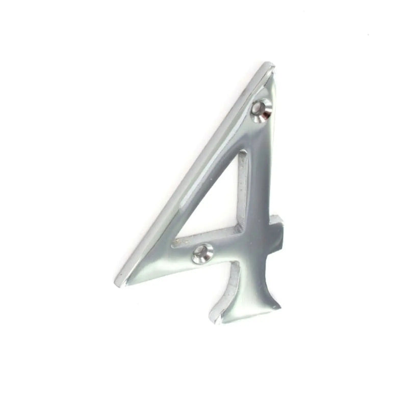 Securit Chrome Numeral 75mm 4