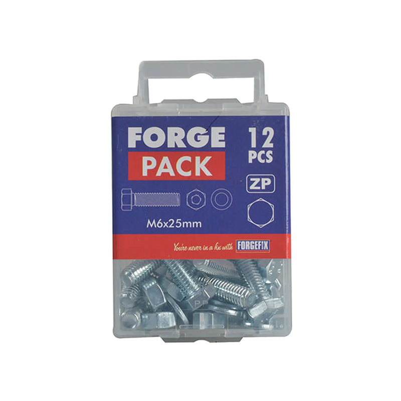 ForgePack HT Bolt/Nut/Washer 2 per Pk ZP M10x60mm