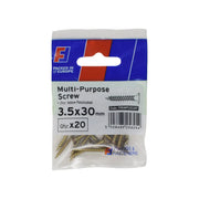 ForgePack Multi-Purpose Screw 20 per Pk ZYP 3.5x30mm (S)