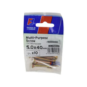 ForgePack Multi-Purpose Screw 10 per Pk ZYP 5.0x40mm (S)